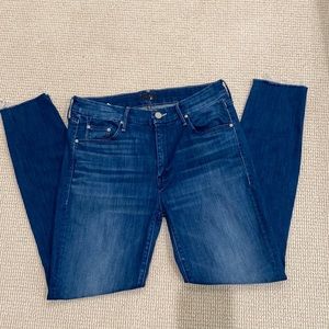 MOTHER jeans- the looker ankle fray